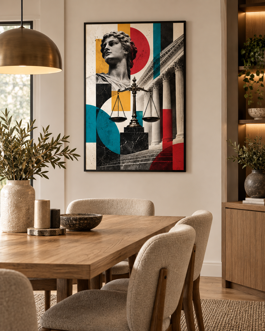 Quadro Decorativo Justiça Clássica