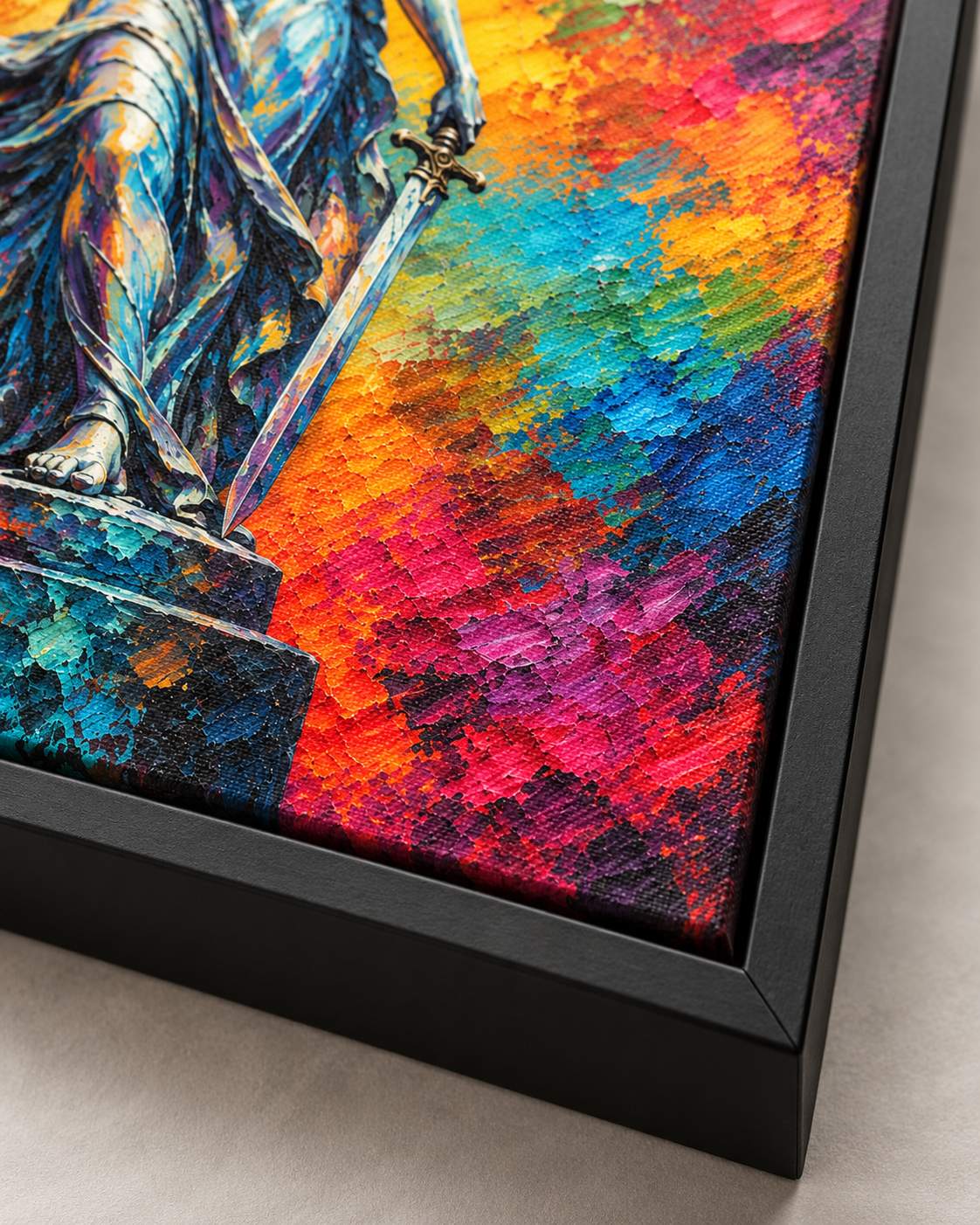 Quadro Deusa da Justiça Colorida