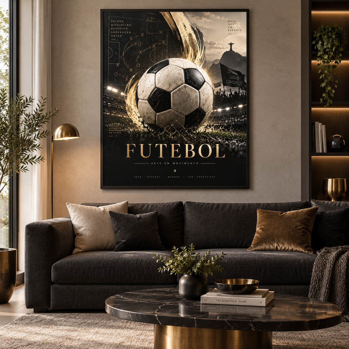 Quadro Futebol Arte em Movimento