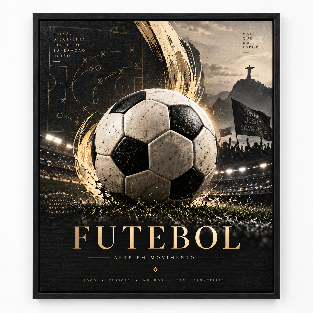 Quadro Futebol Arte em Movimento