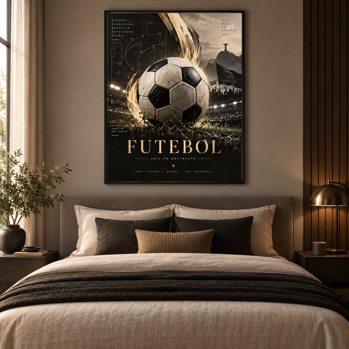 Quadro Futebol Arte em Movimento