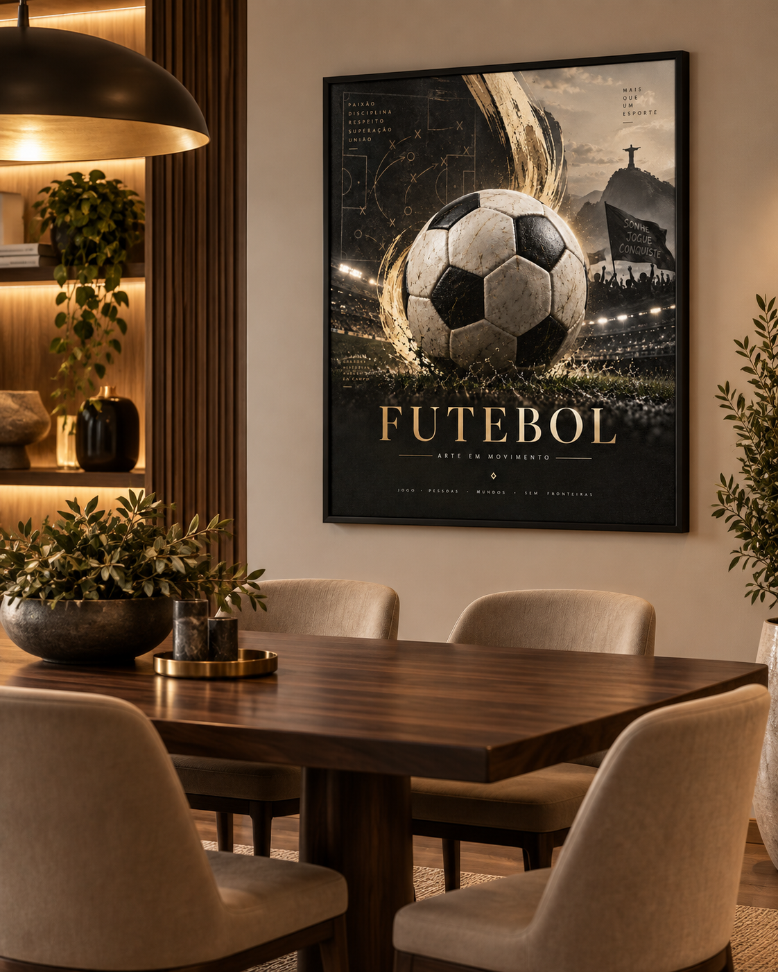 Quadro Futebol Arte em Movimento