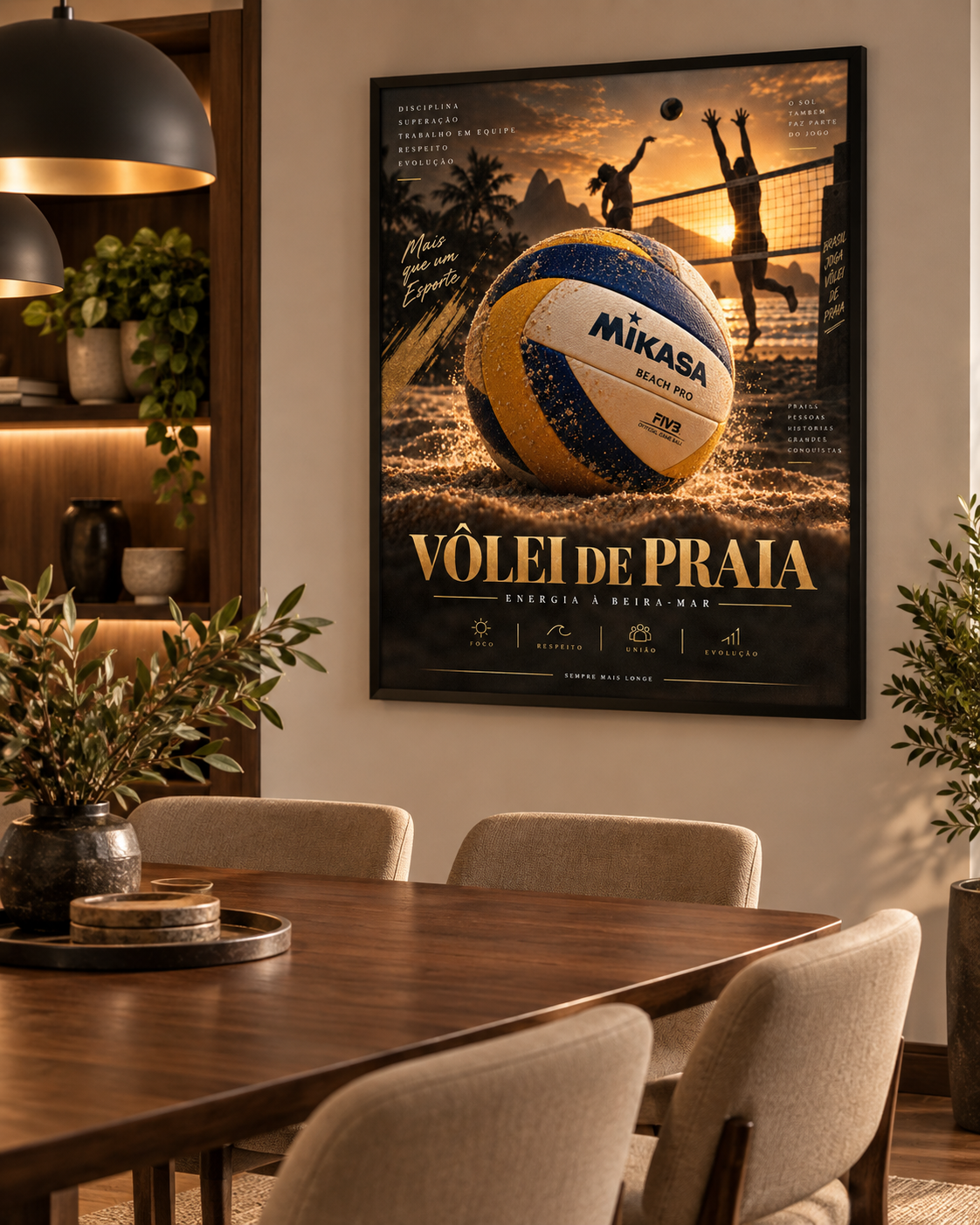 Quadro Vôlei de Praia