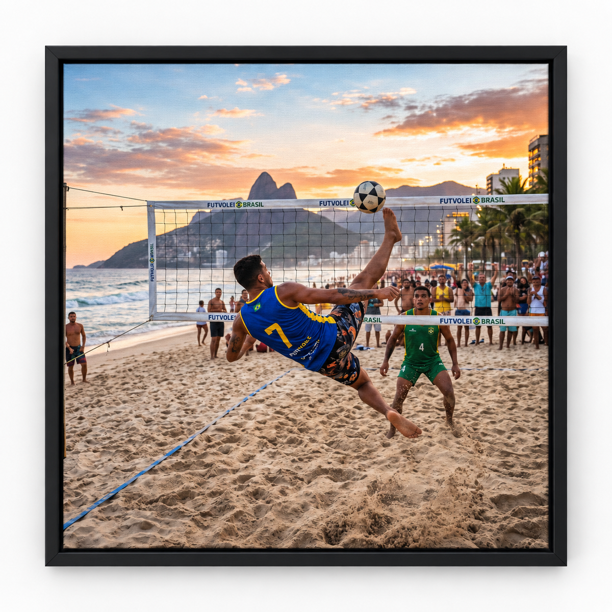 Quadro Futevôlei na Praia