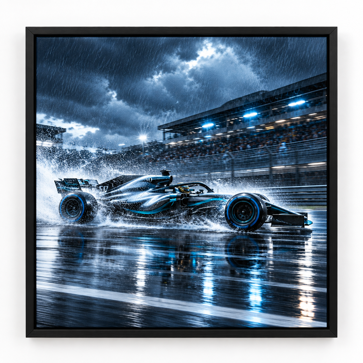 Quadro Fórmula 1 na Chuva