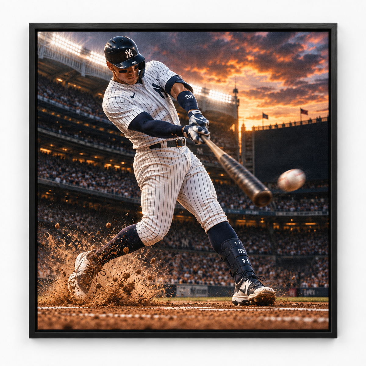 Quadro Beisebol em Ação
