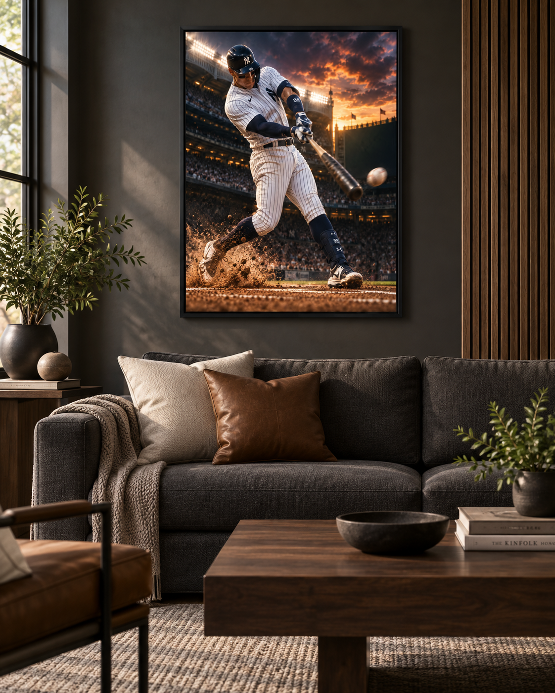Quadro Beisebol em Ação