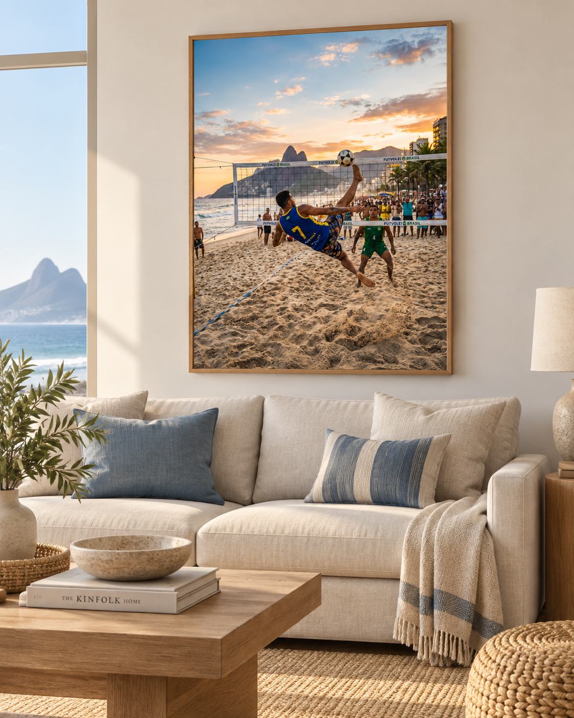 Quadro Futevôlei na Praia