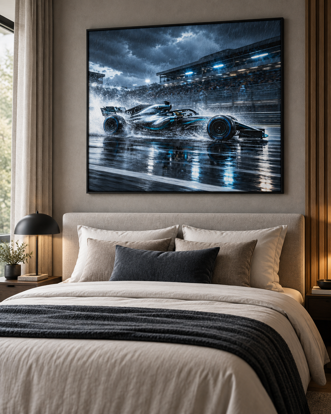 Quadro Fórmula 1 na Chuva