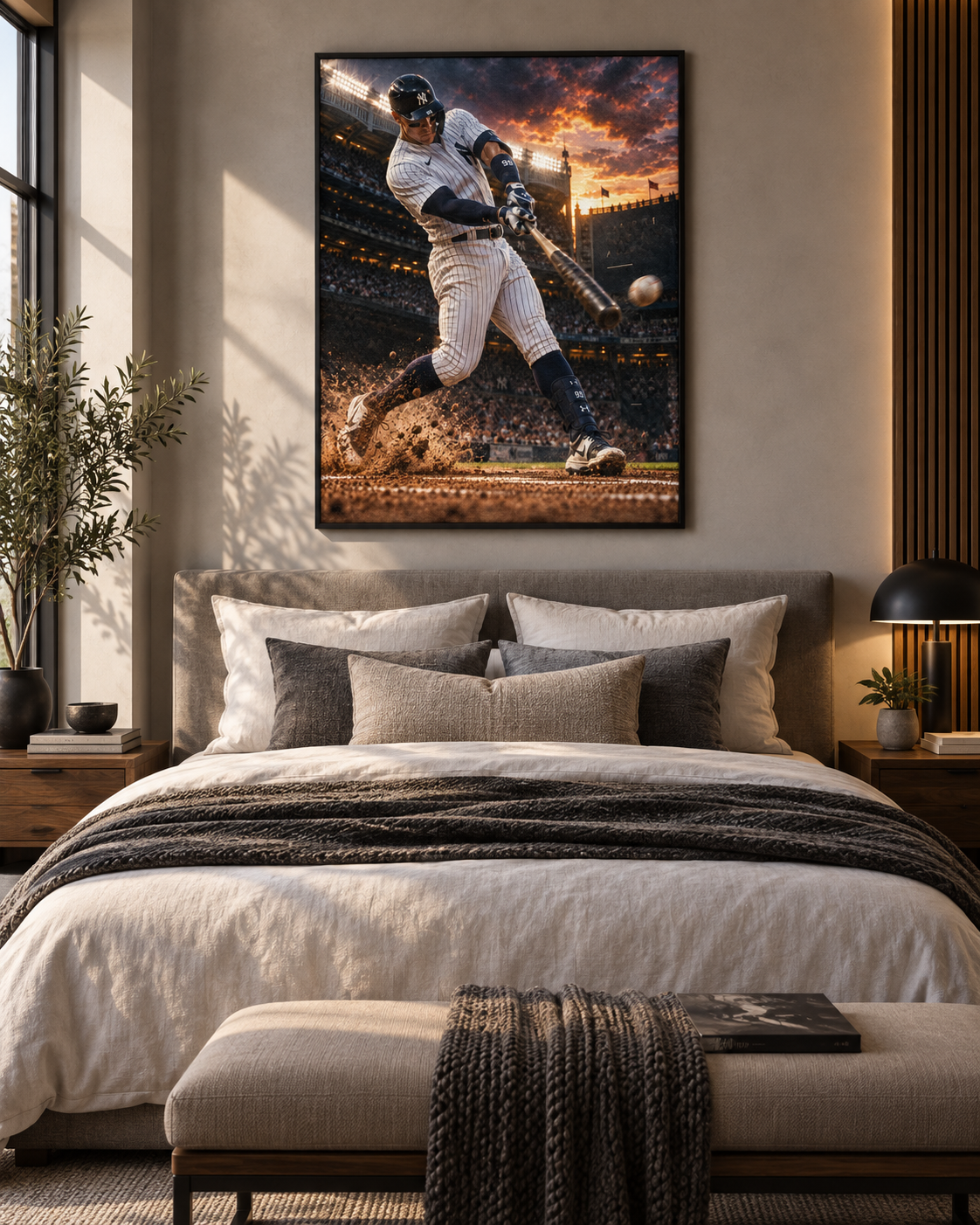 Quadro Beisebol em Ação