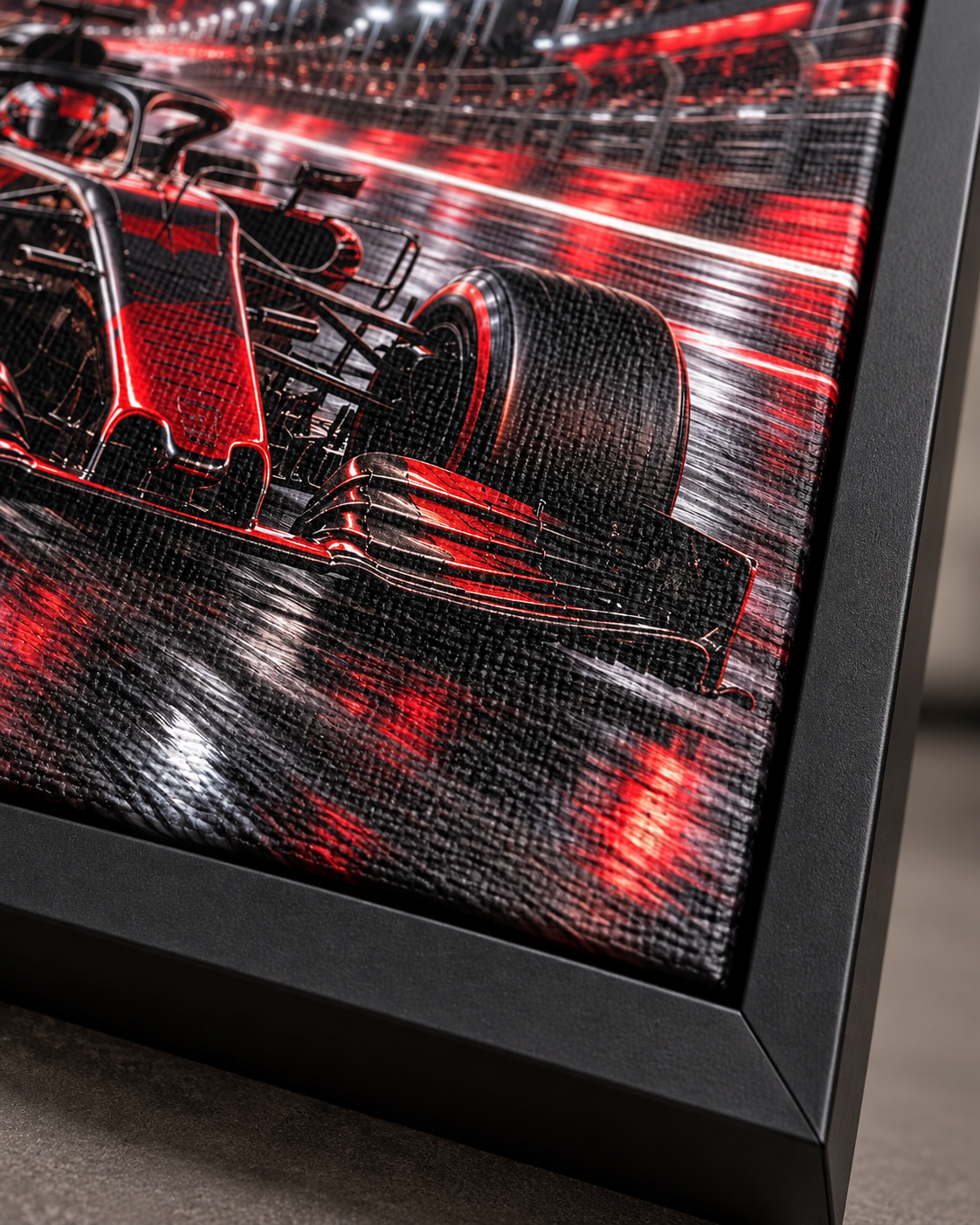 Quadro Carro de Corrida Noturno