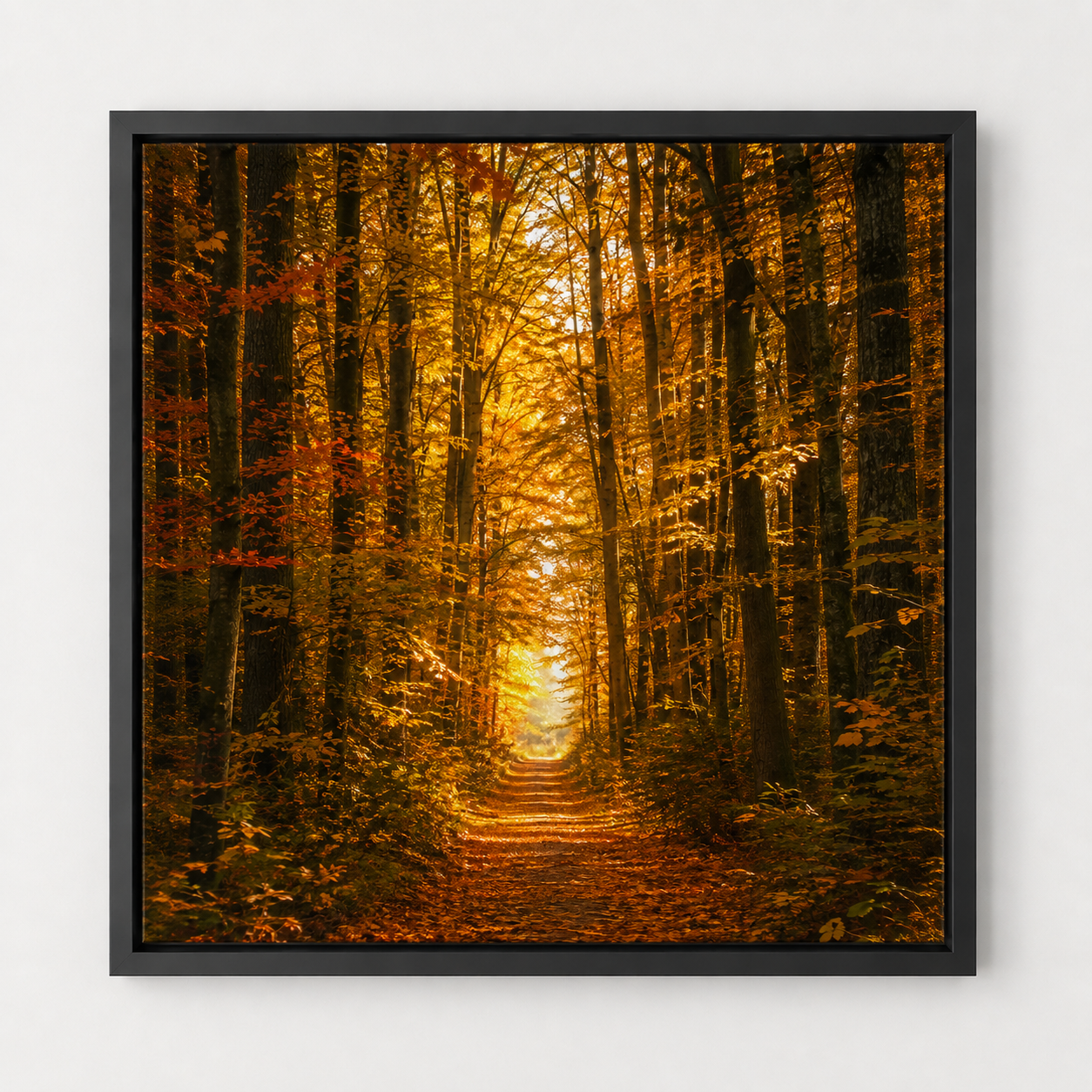 Quadro Caminho na Floresta Dourada