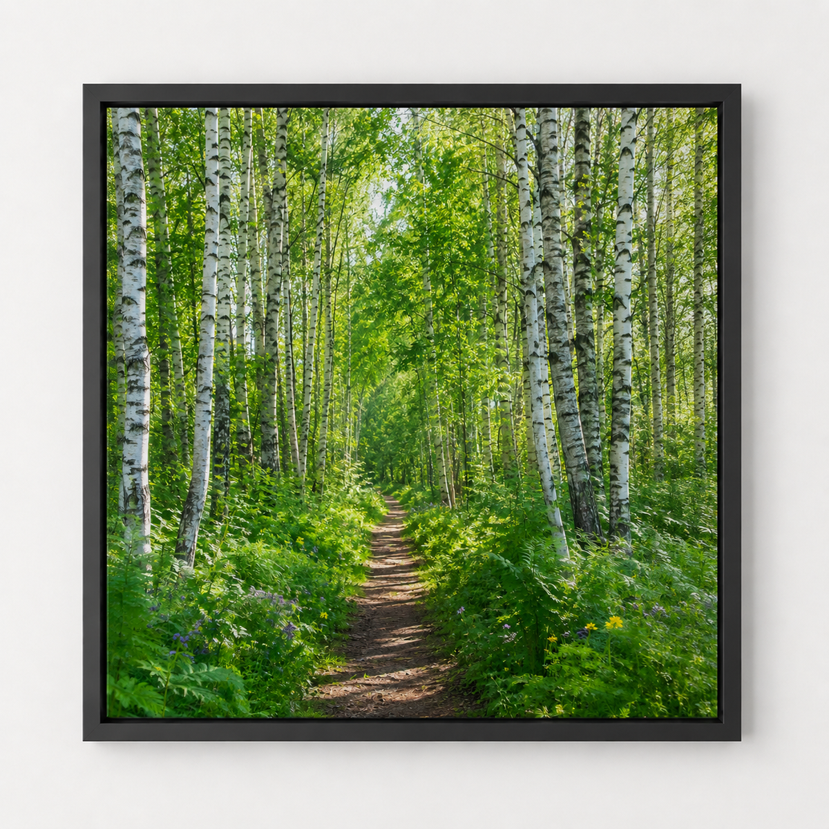 Quadro Caminho na Floresta Verde
