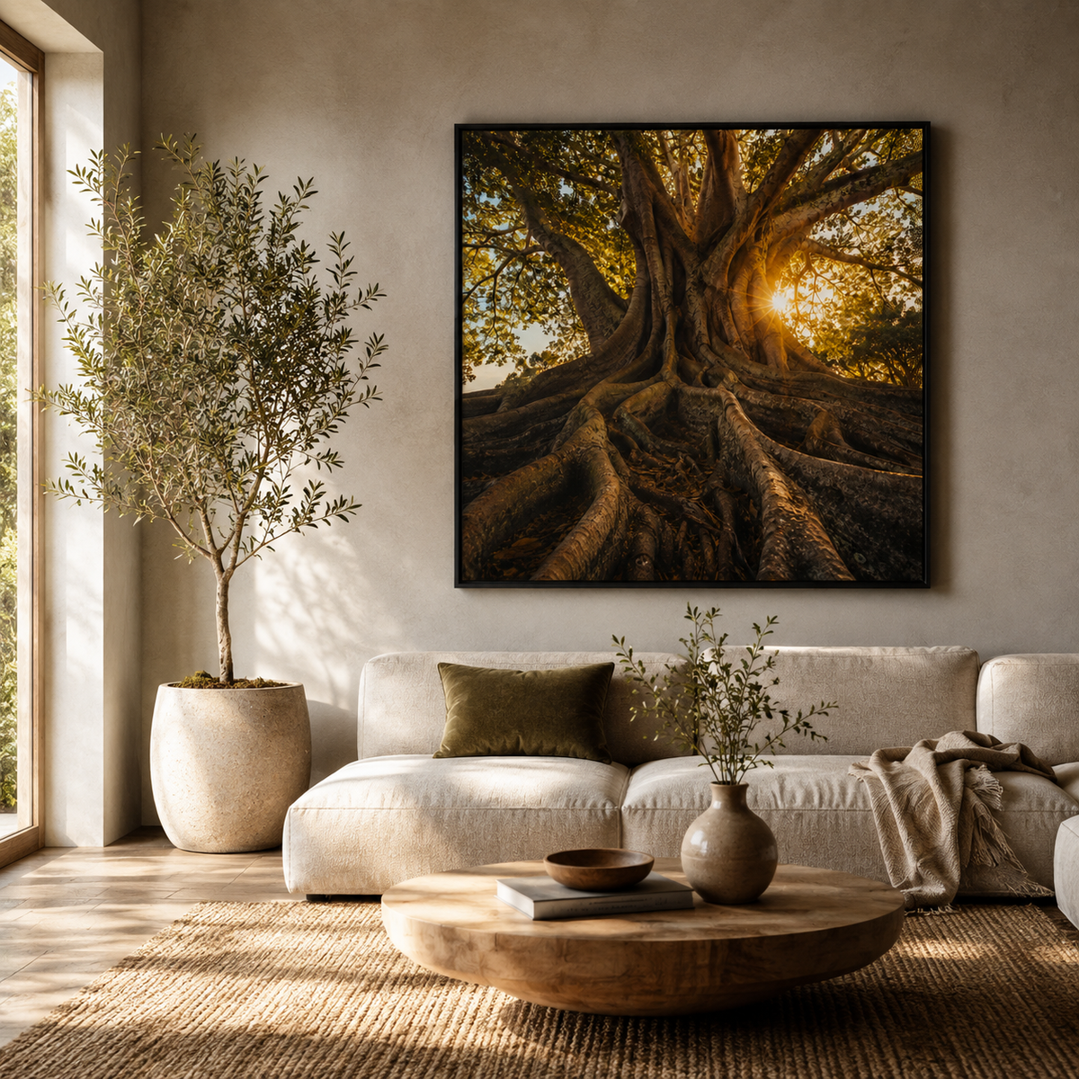 Quadro Árvore Monumental e Raízes