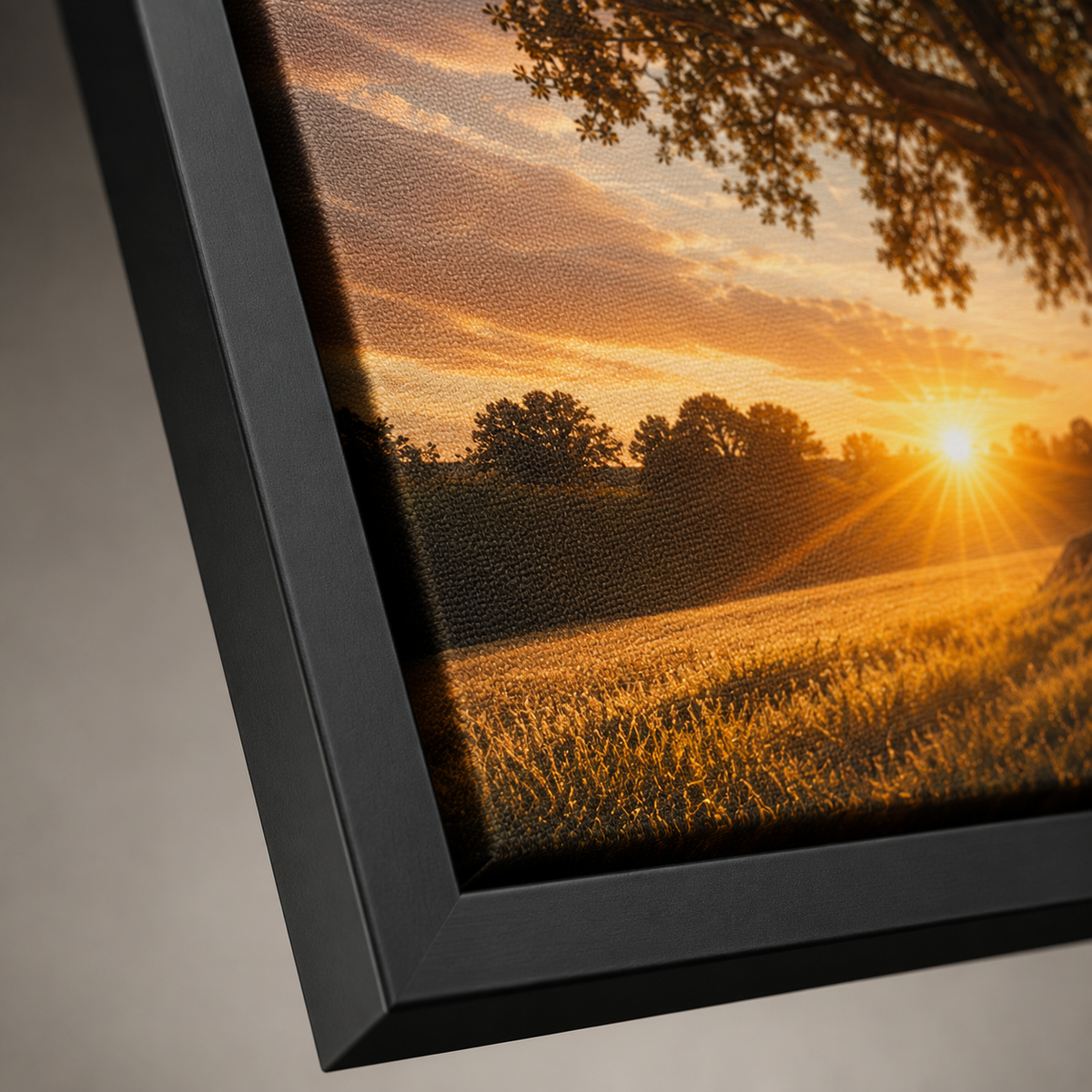 Quadro Árvore Monumental ao Pôr do Sol