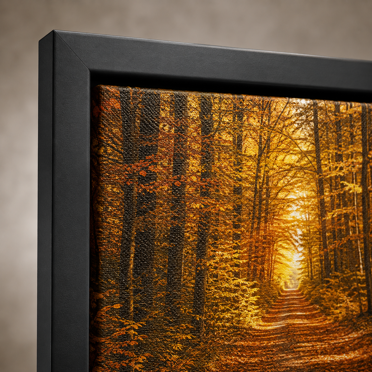 Quadro Caminho na Floresta Dourada