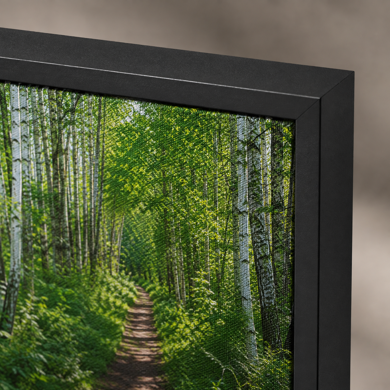 Quadro Caminho na Floresta Verde
