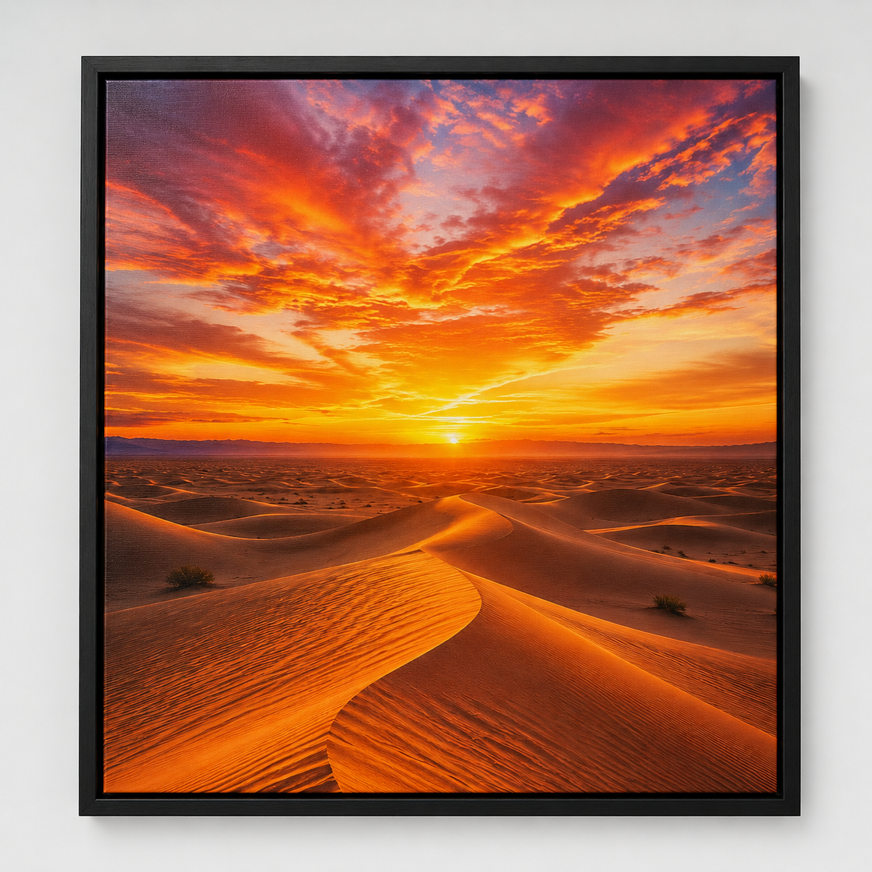 Quadro Deserto ao Pôr do Sol