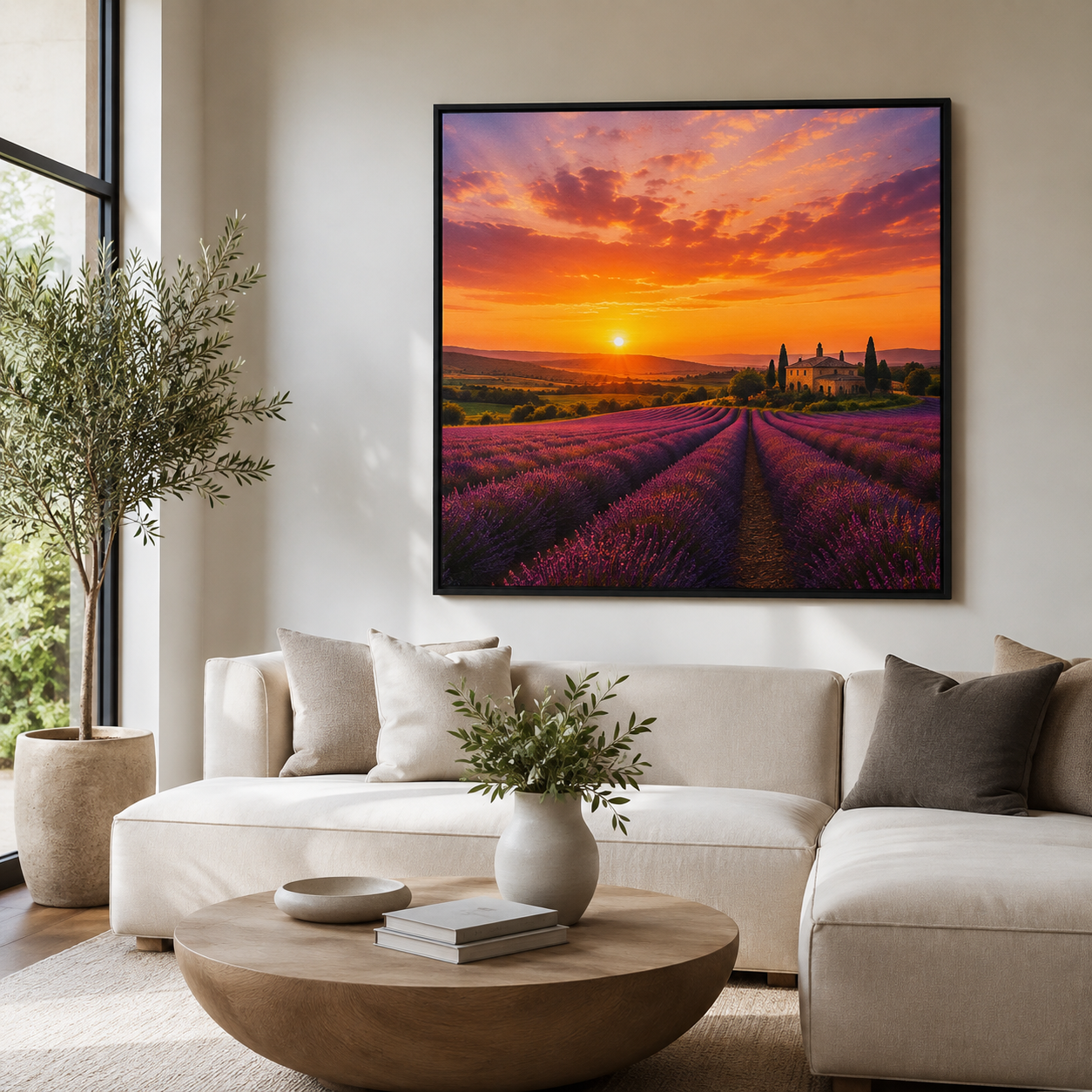 Quadro Deserto ao Pôr do Sol