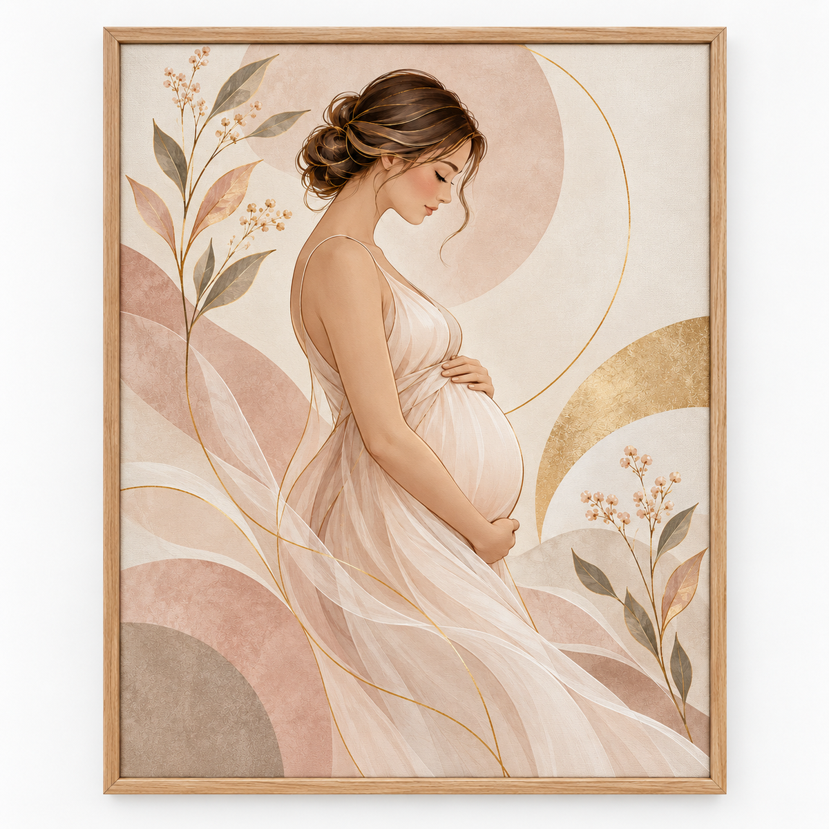 Quadro Gestante Arte Feminina