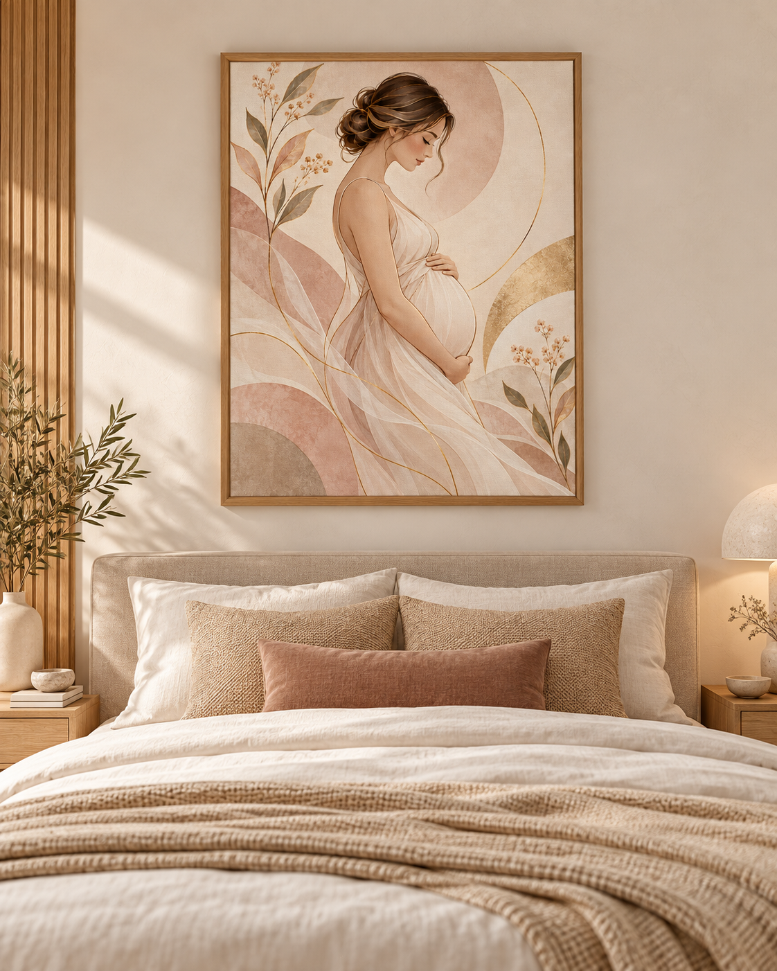 Quadro Gestante Arte Feminina