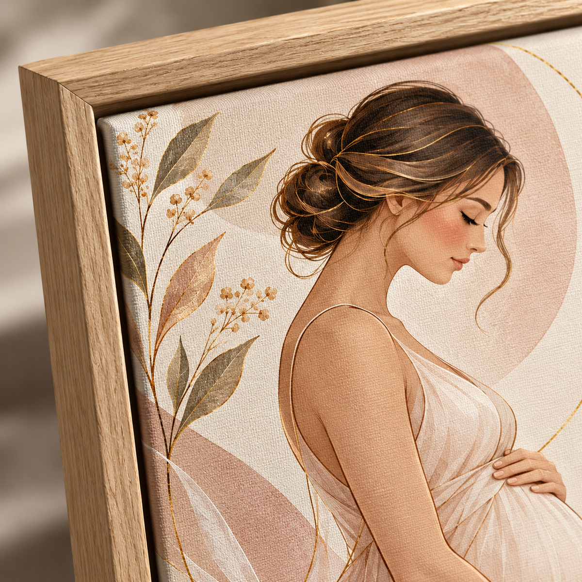 Quadro Gestante Arte Feminina