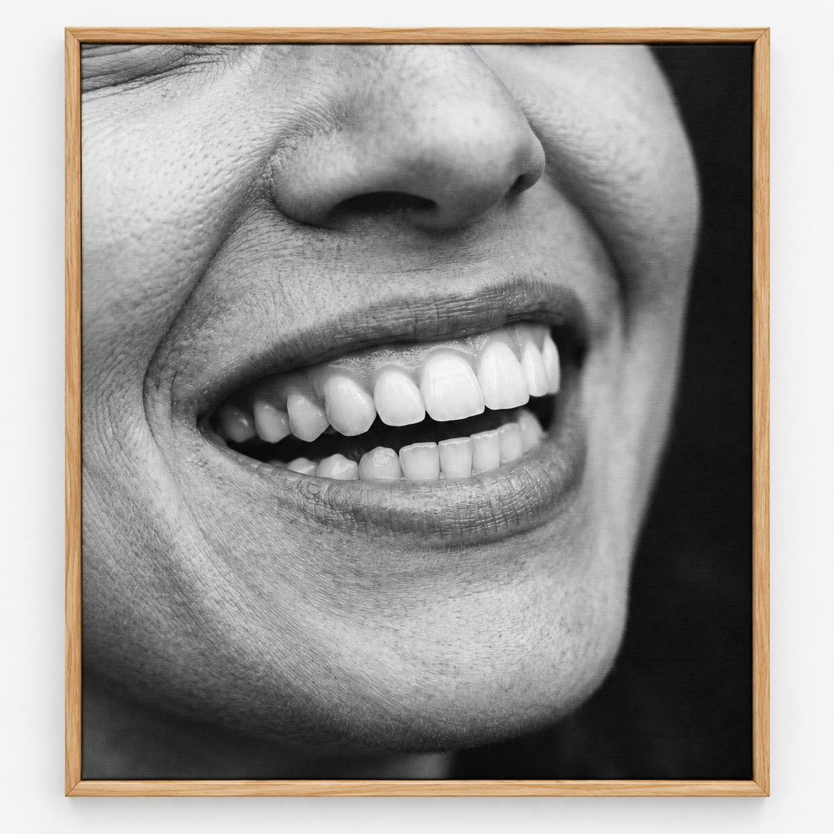 Quadro Fotografia Sorriso em Close
