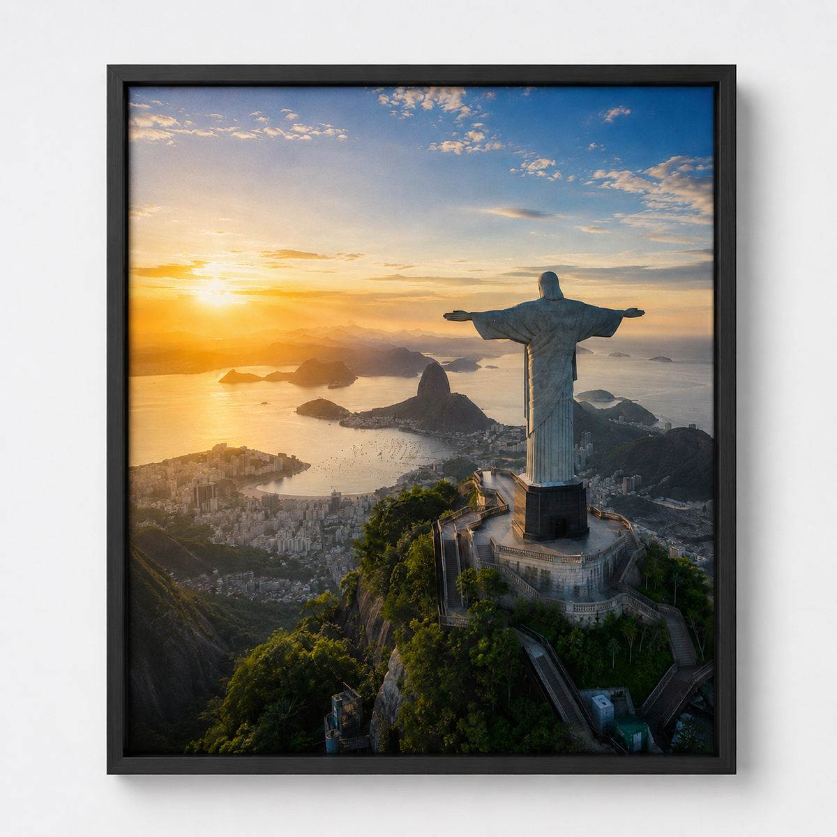 Quadro Nascer do Sol no Cristo Redentor