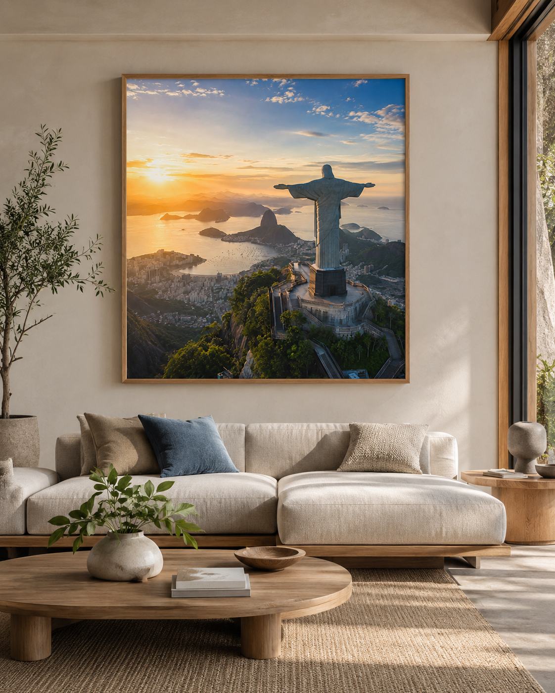 Quadro Nascer do Sol no Cristo Redentor