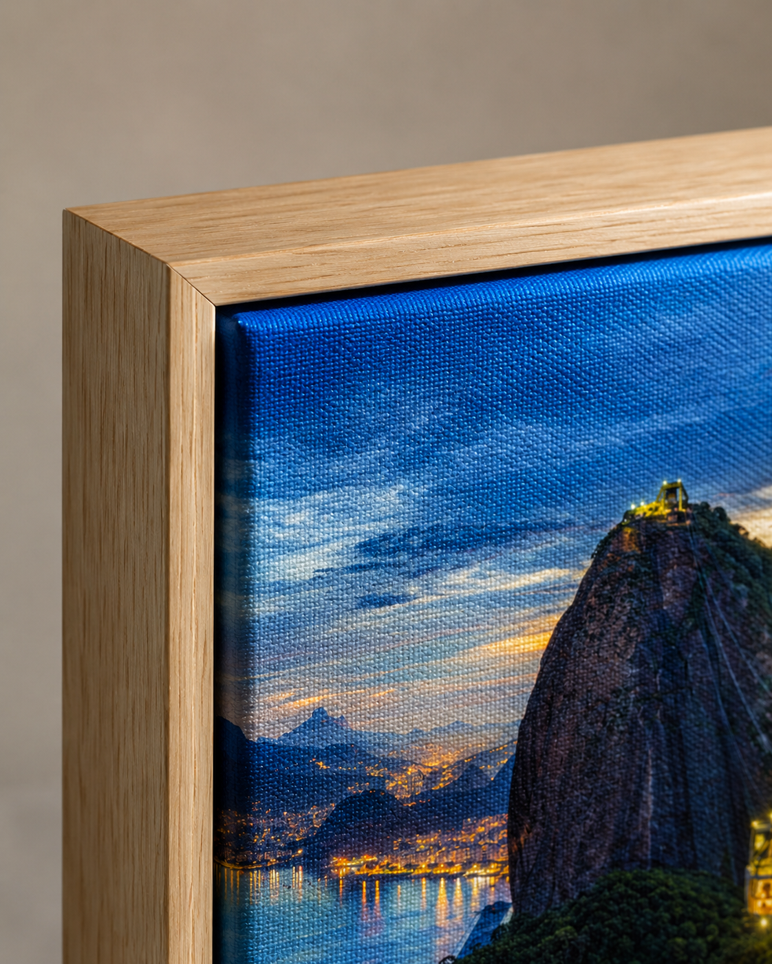 Quadro Decorativo Pão de Açúcar ao Entardecer