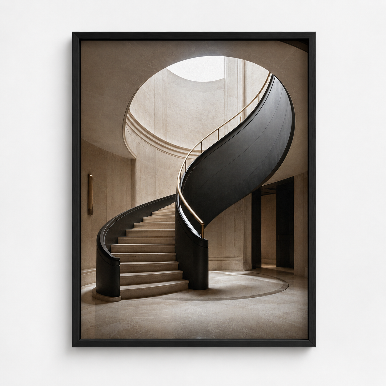 Quadro Escada Helicoidal Minimalista