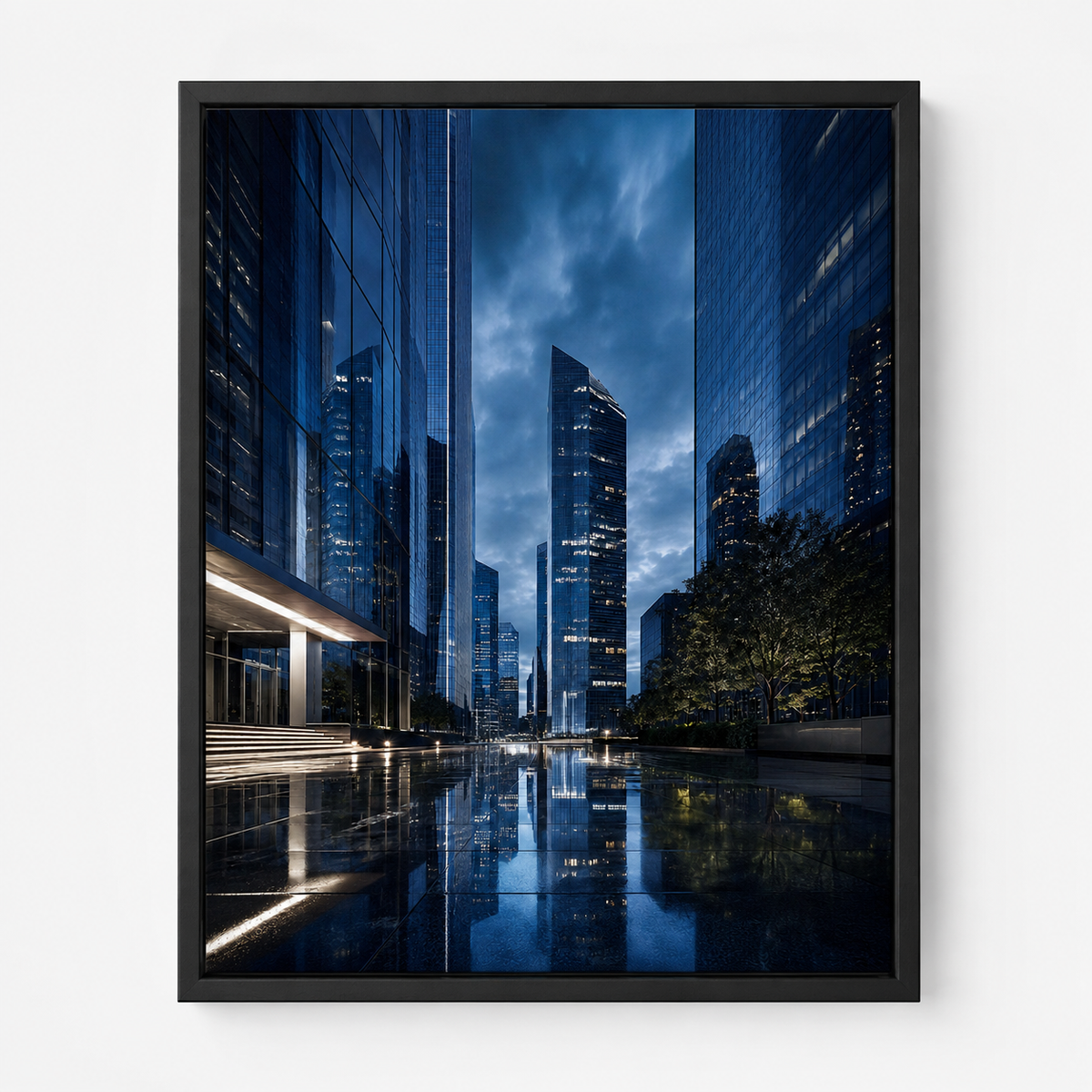 Quadro Cidade Moderna à Noite