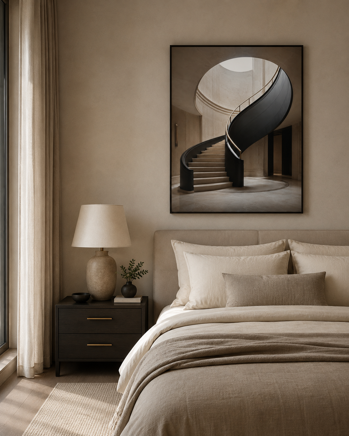 Quadro Escada Helicoidal Minimalista