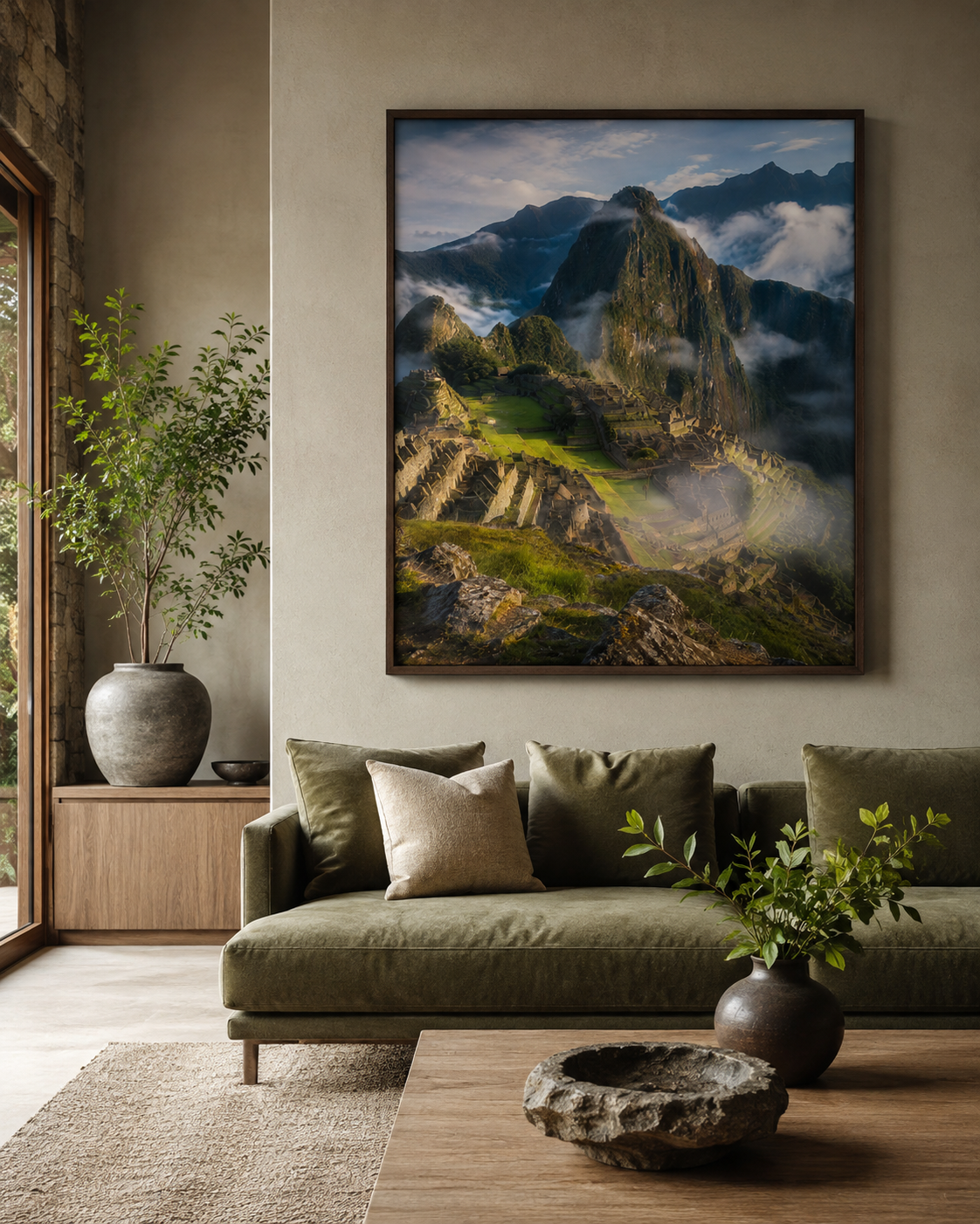 Quadro Machu Picchu entre Montanhas