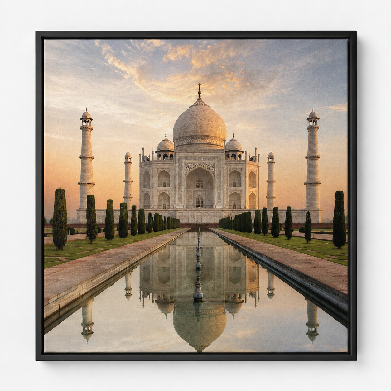 Quadro Taj Mahal ao Pôr do Sol