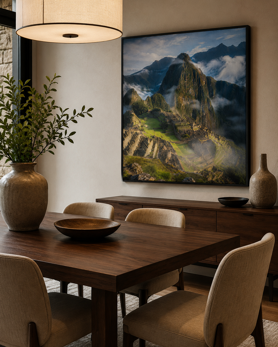 Quadro Machu Picchu entre Montanhas