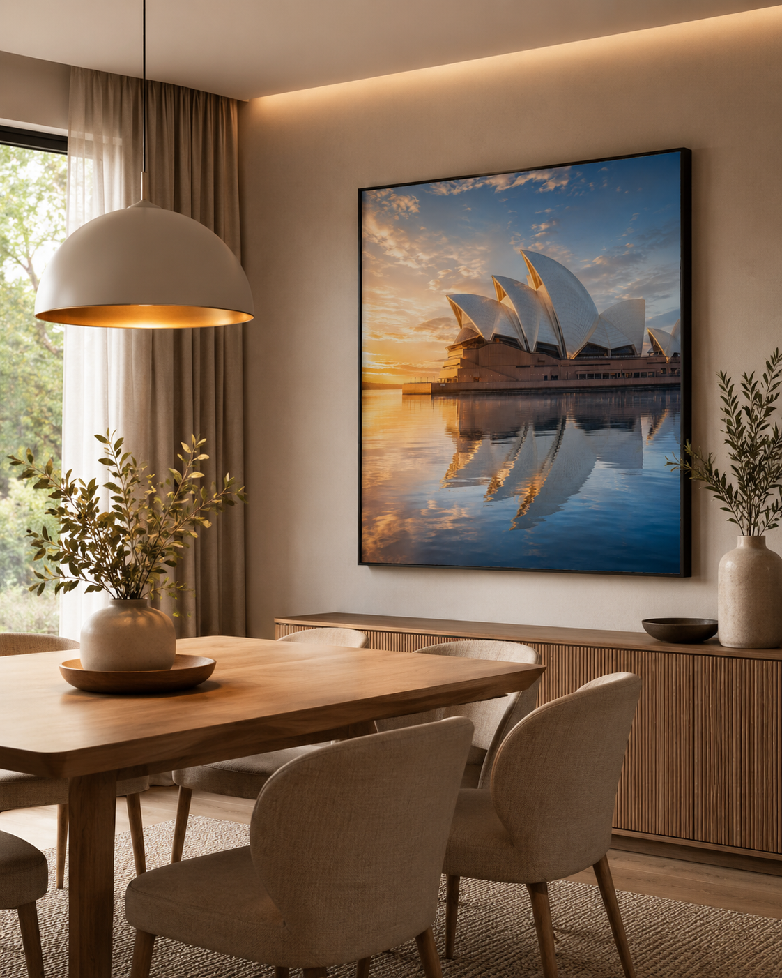 Quadro Ópera de Sydney ao Entardecer