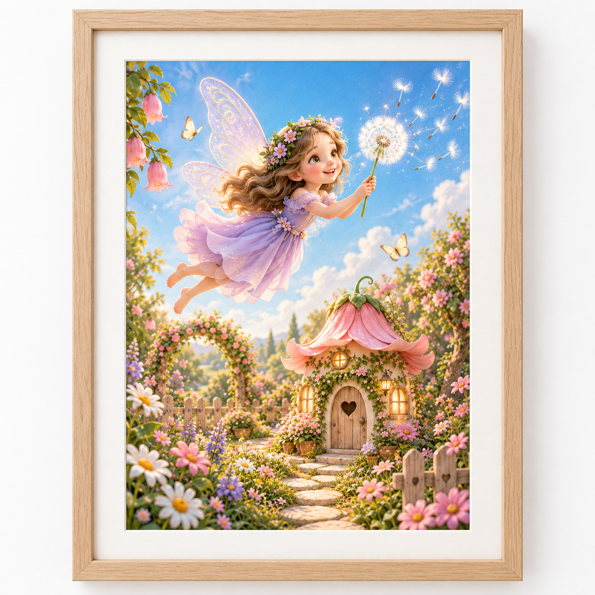 Quadro Fada no Jardim Encantado