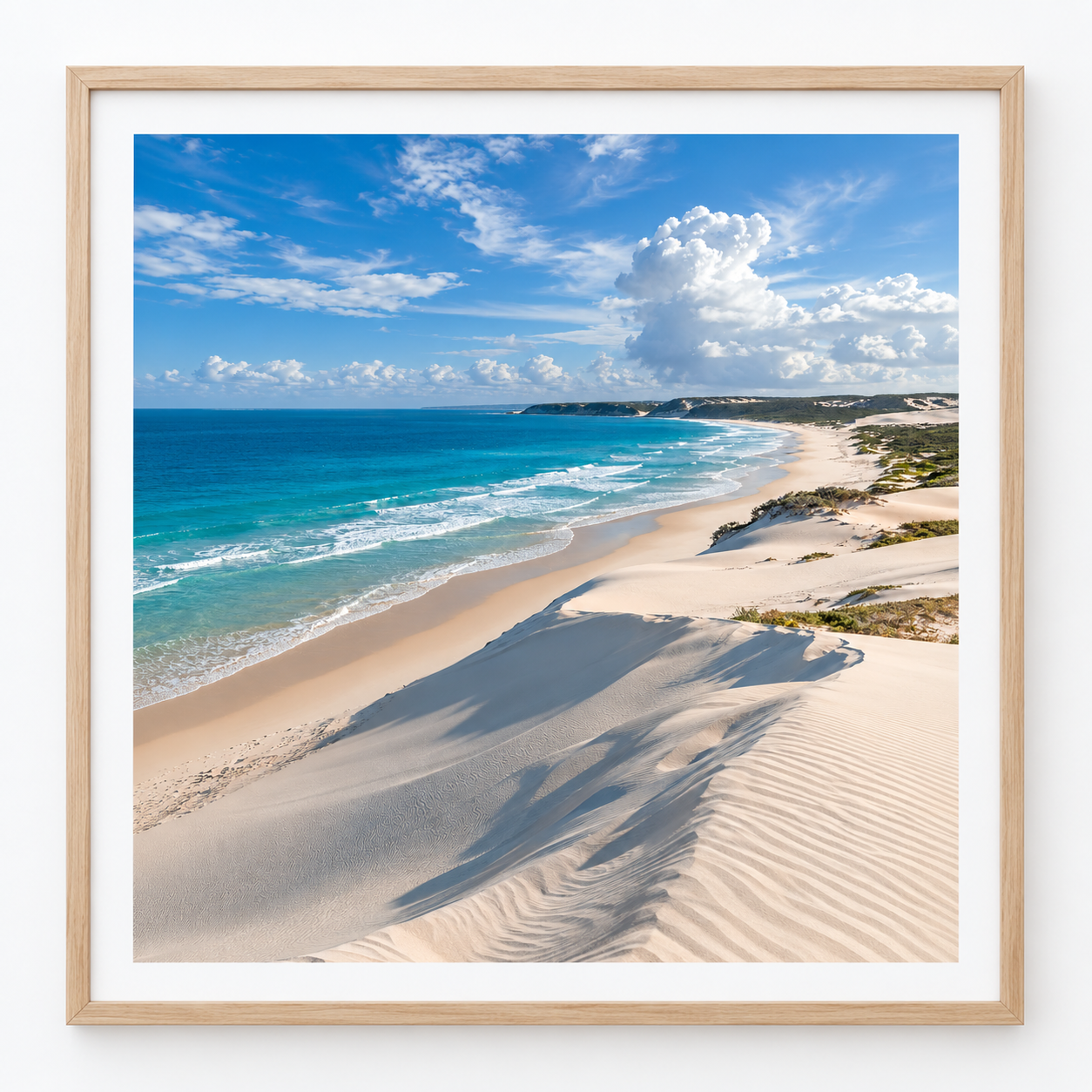 Quadro Dunas e Mar Azul