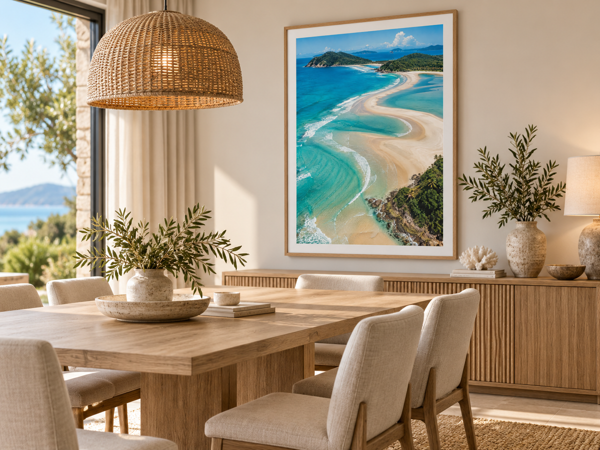 Quadro Faixa de Areia e Mar Turquesa