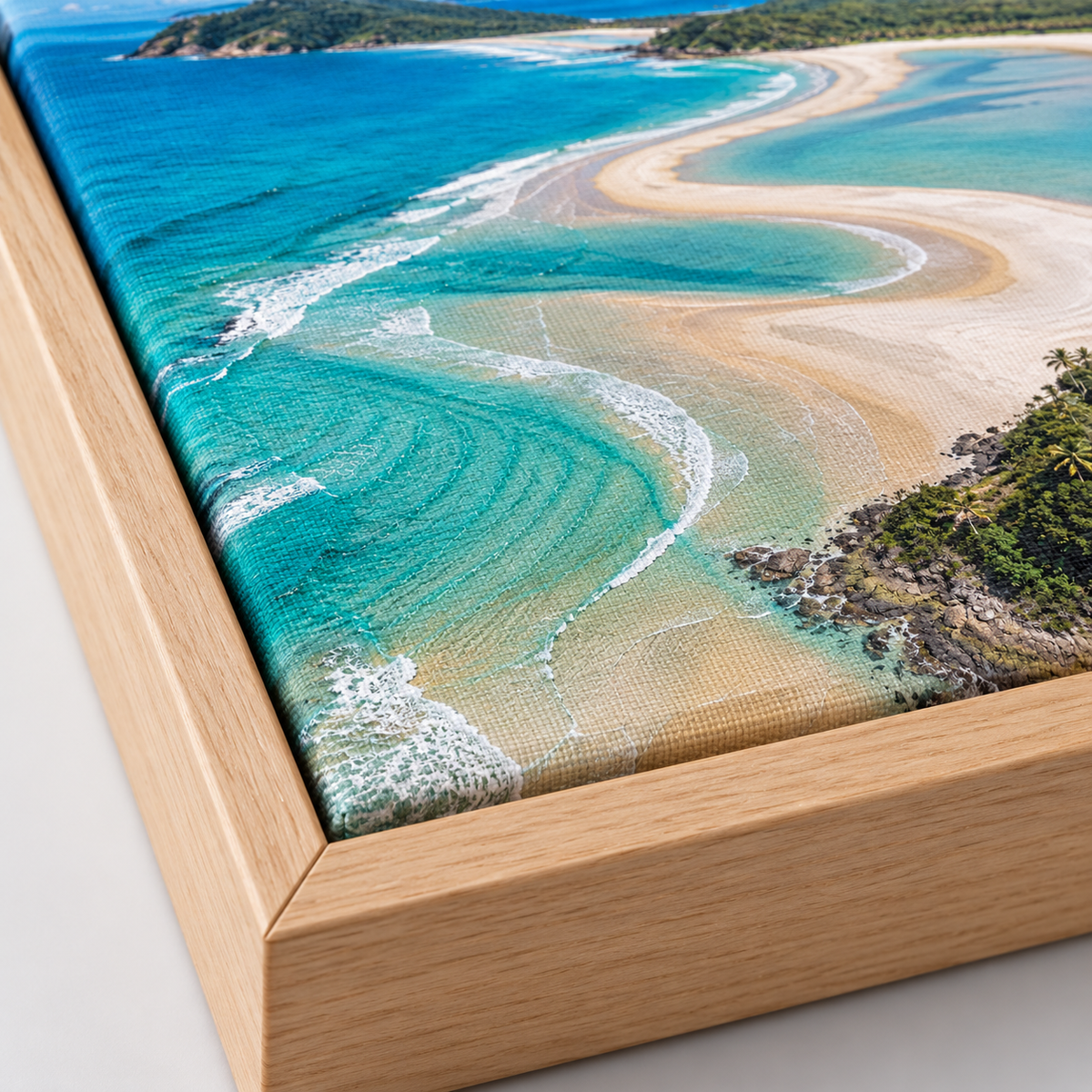 Quadro Faixa de Areia e Mar Turquesa
