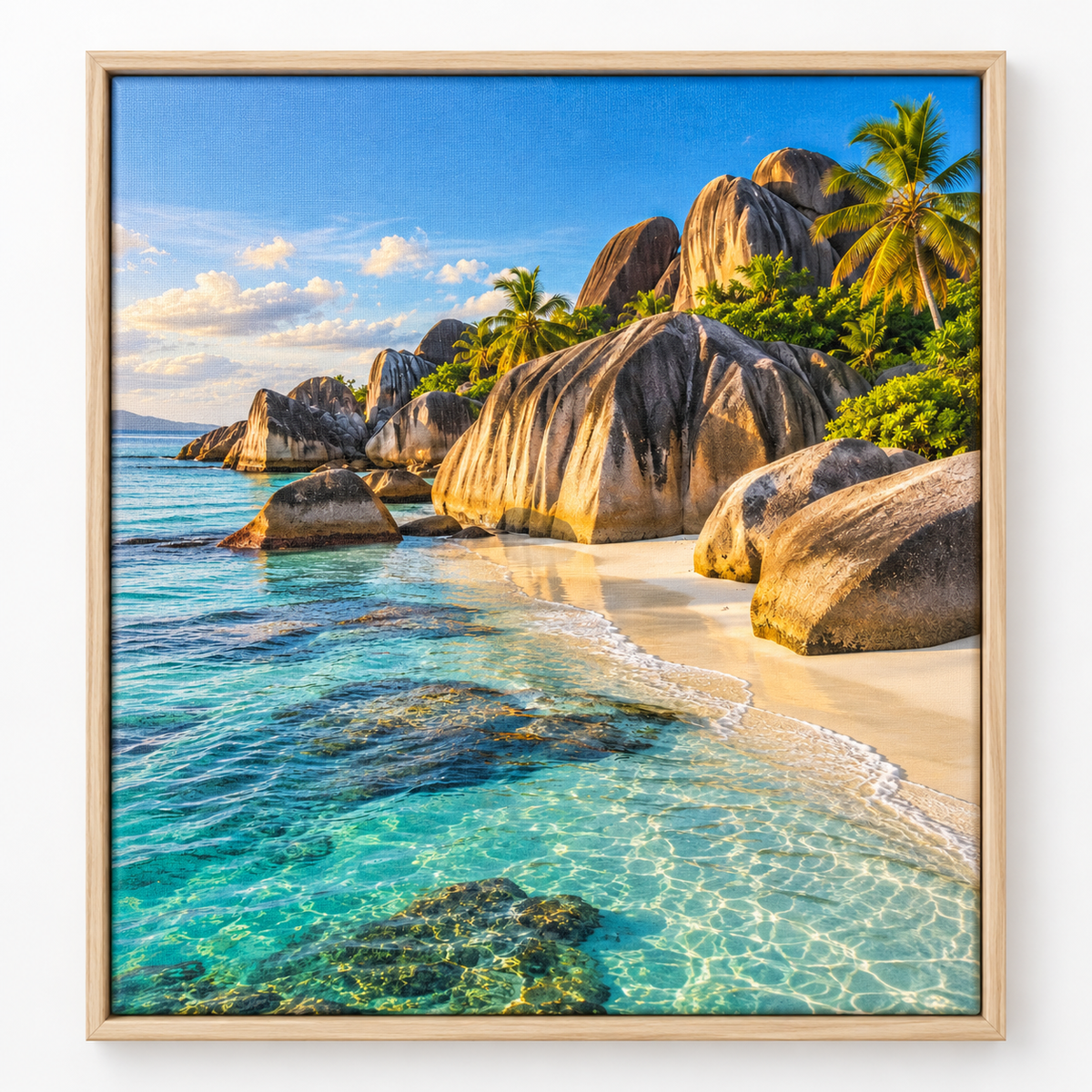Quadro Praia Paradisíaca das Seicheles