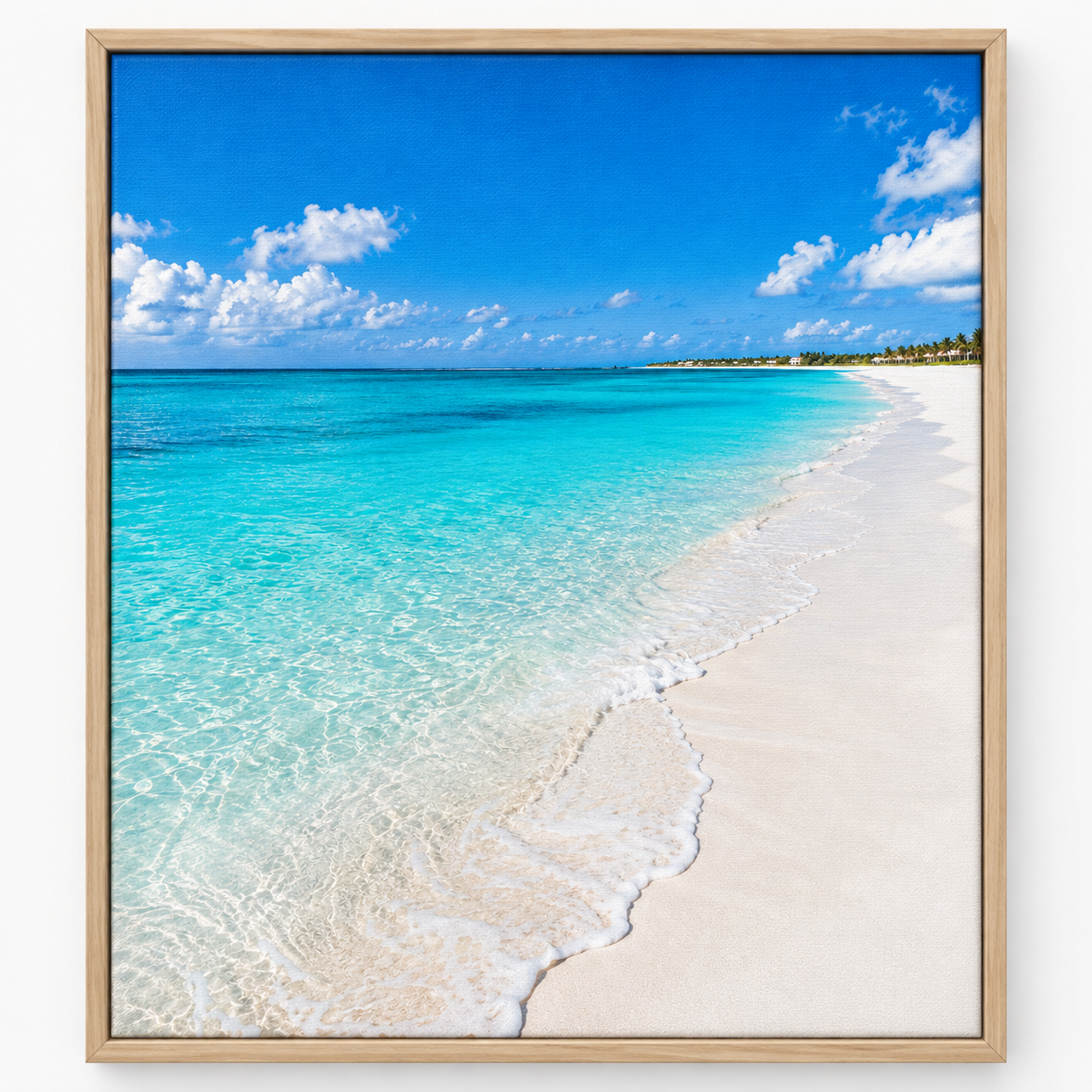 Quadro Praia de Areia Branca e Mar Turquesa