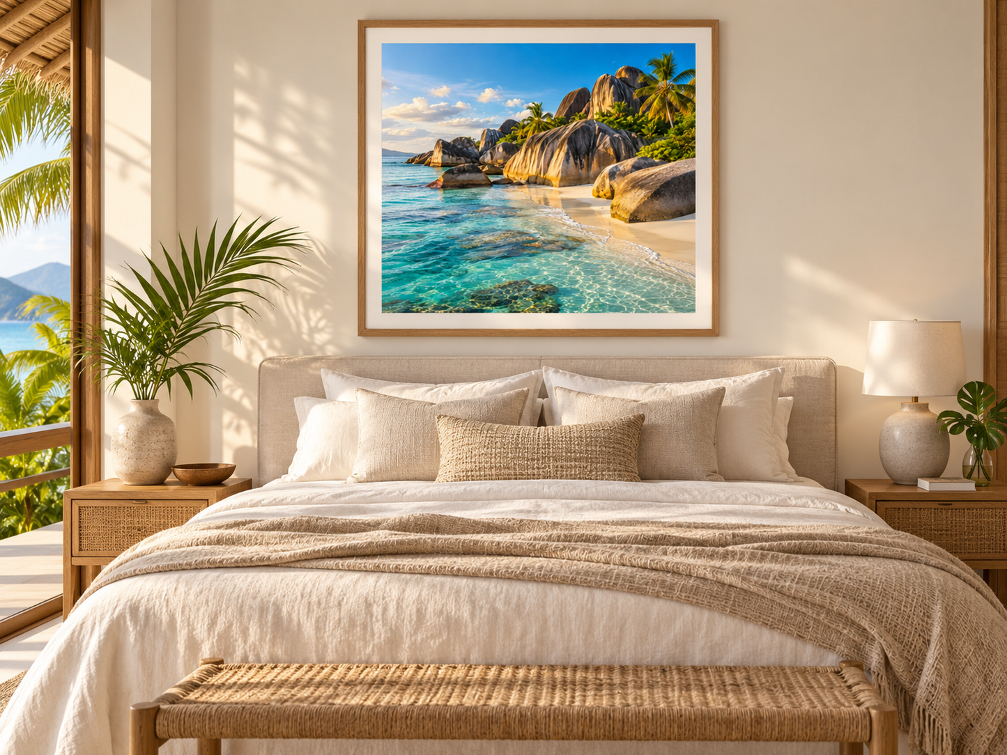 Quadro Praia Paradisíaca das Seicheles