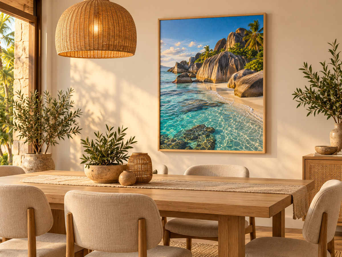Quadro Praia Paradisíaca das Seicheles