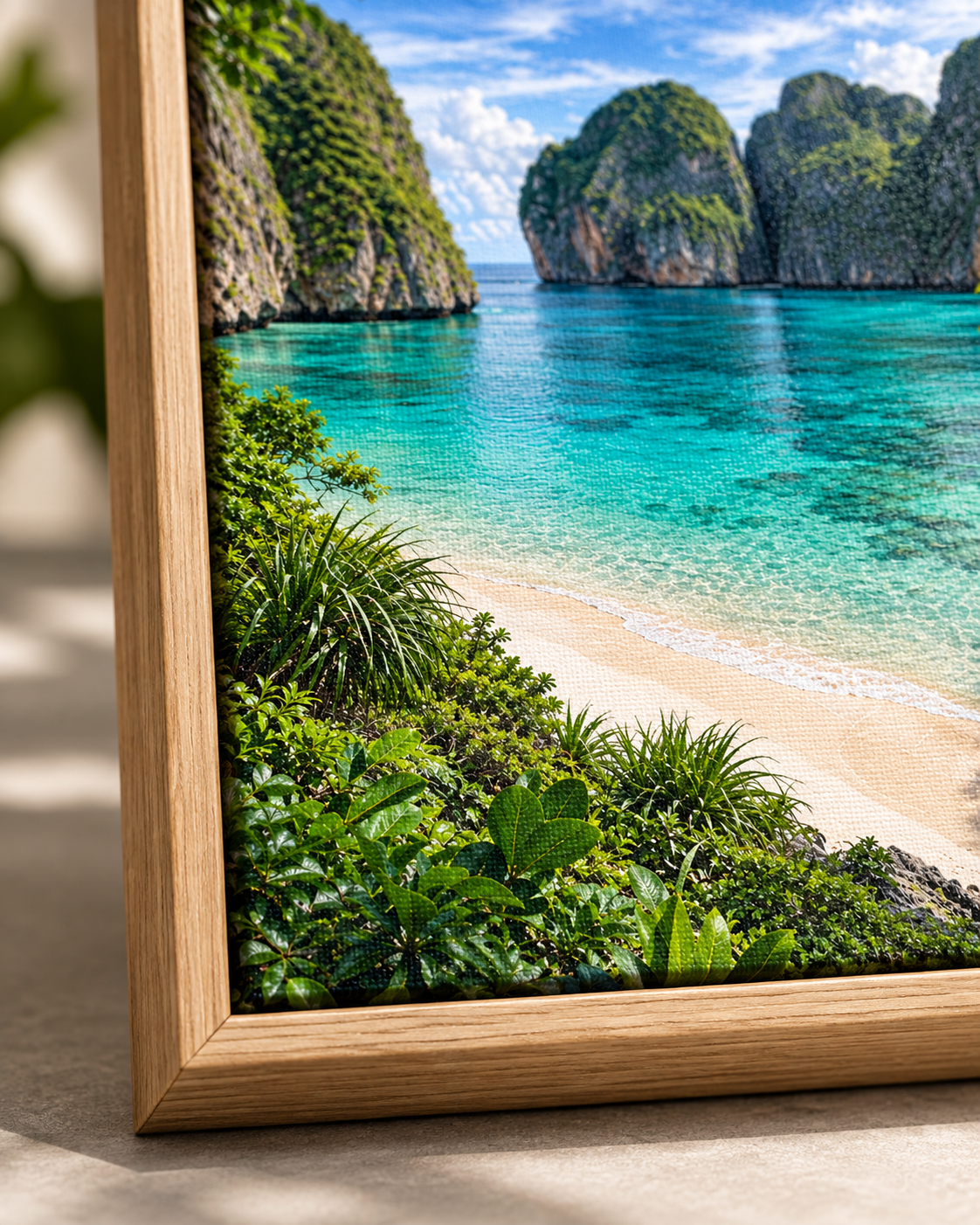 Quadro Praia entre Falésias e Mar Turquesa