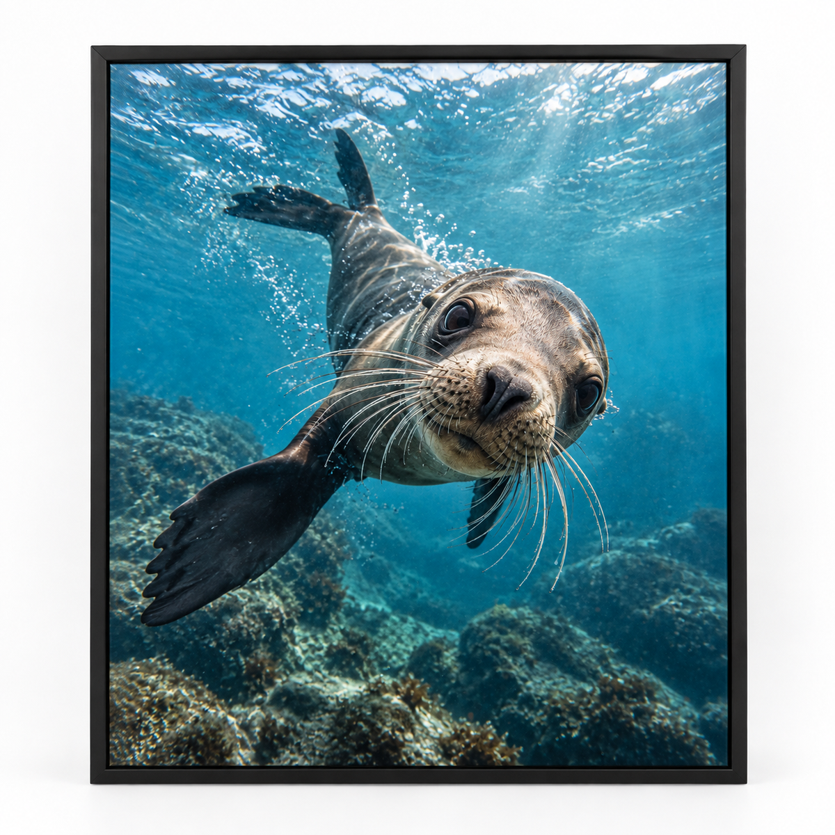 Quadro Leão-Marinho no Oceano
