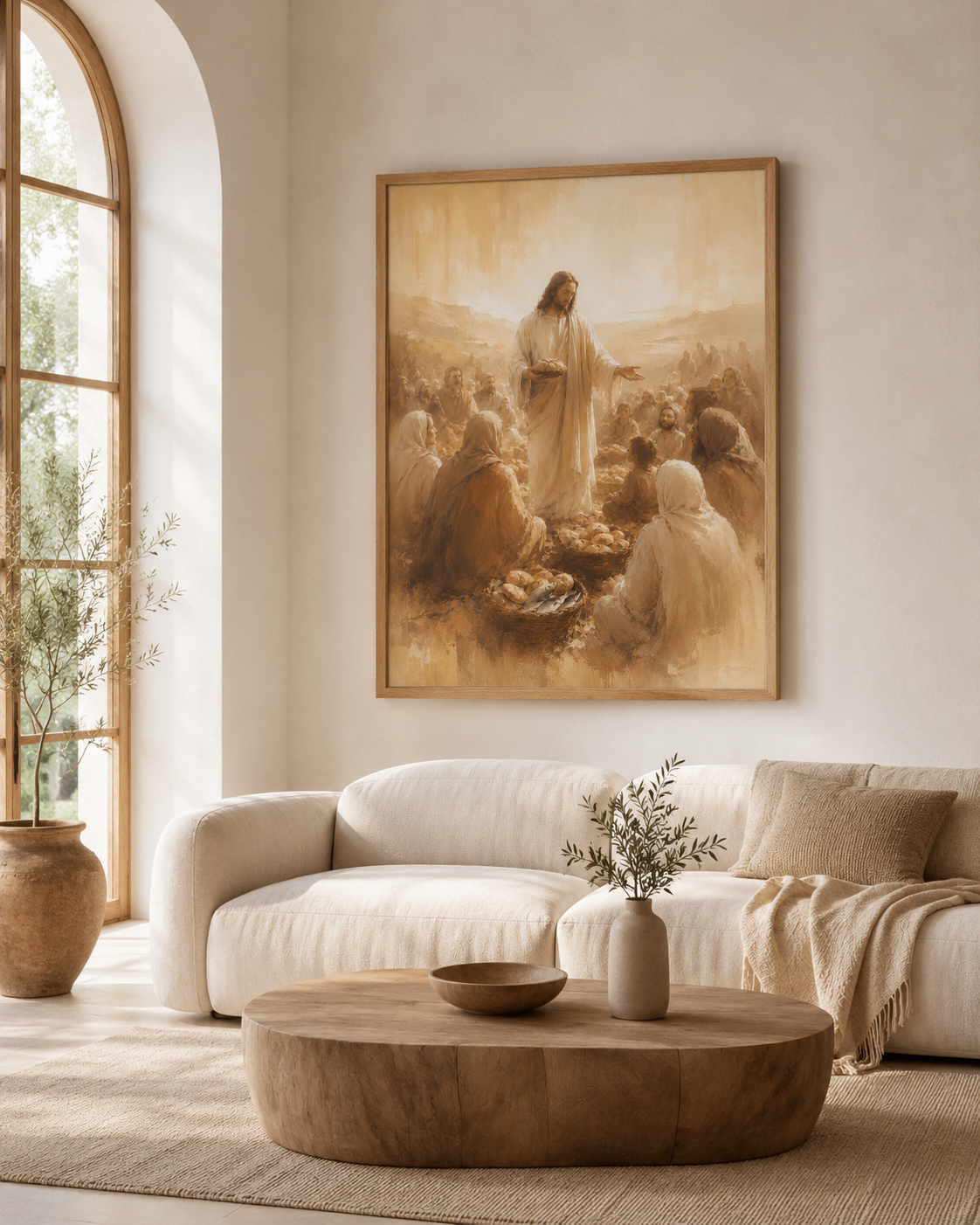 Quadro Milagre da Multiplicação dos Pães e Peixes