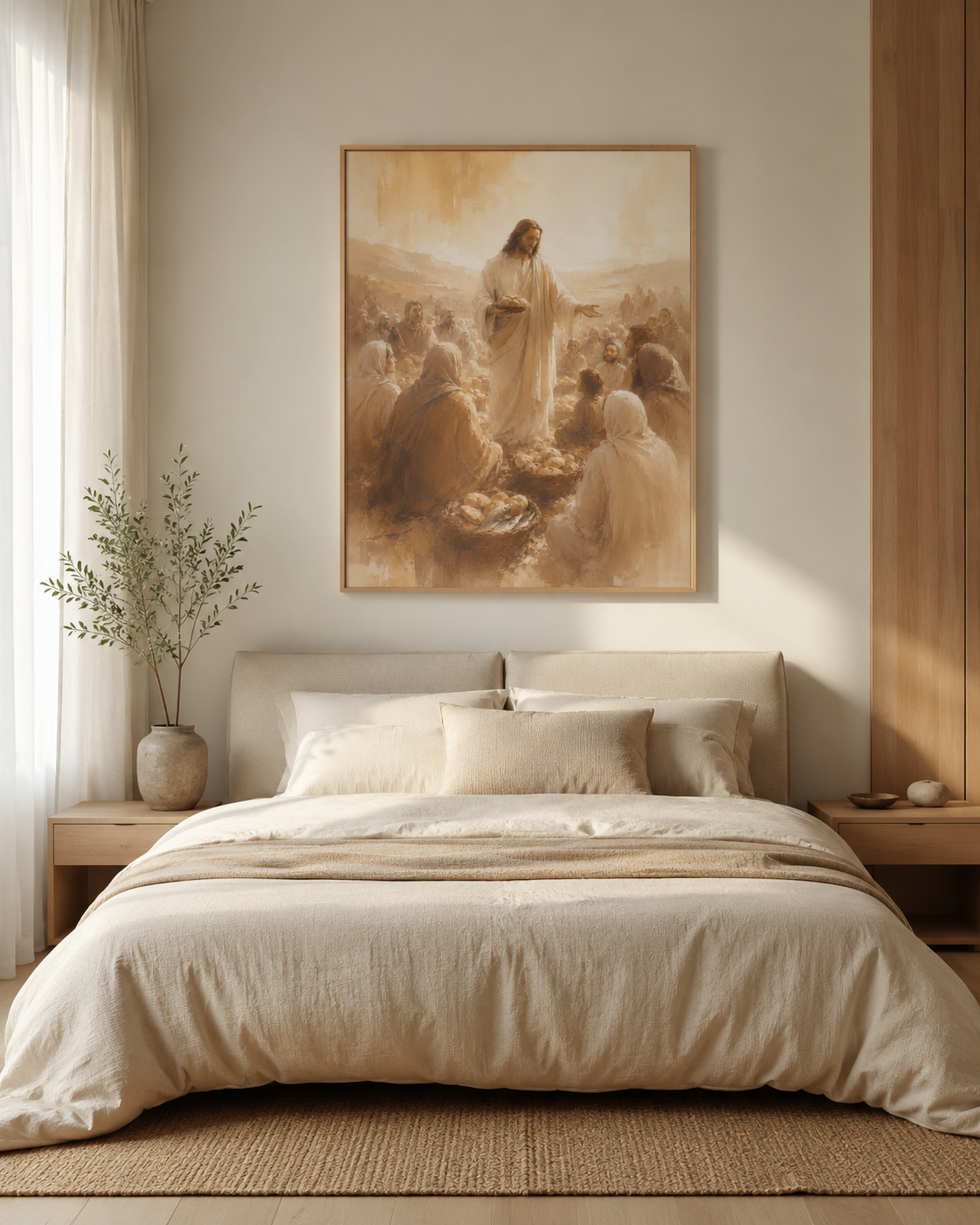 Quadro Milagre da Multiplicação dos Pães e Peixes