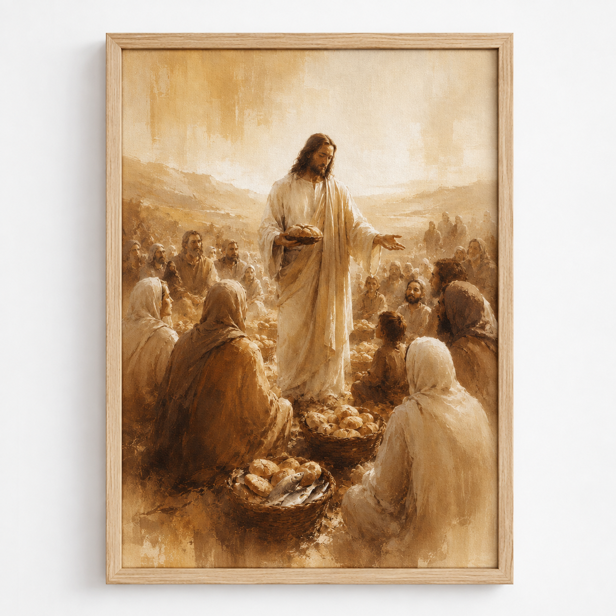 Quadro Milagre da Multiplicação dos Pães e Peixes